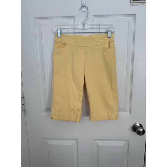 Slim-Sation By Multiple Khaki Pull-on Walking Shorts Size 2 - Picture 1 of 5